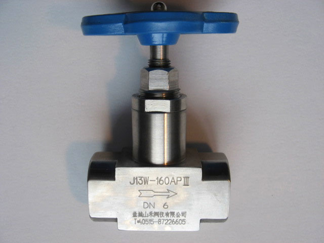 J13H-160Ⅲ，J13H-160AⅢP Internal thread needle type stop valve